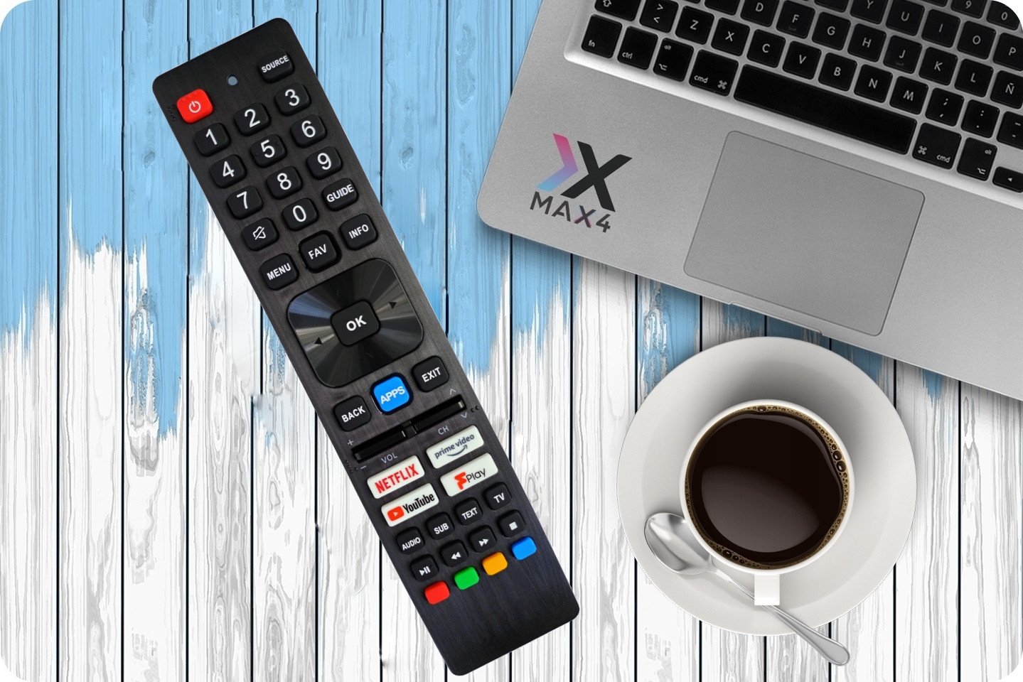 Telekomandë TV Lamex LXP0140N, për Sharp, e zezë