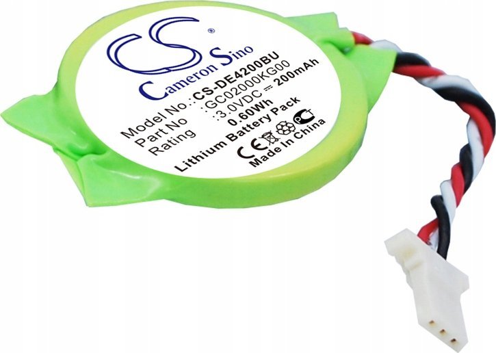 Bateri CMOS Cameron Sino DE4200BU, 3V, për Dell Latitude E4200 E4300, e gjelbër
