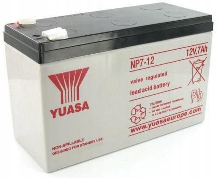 Bateri plumbi Yuasa NP7-12, 12V, 7Ah, e mbyllur