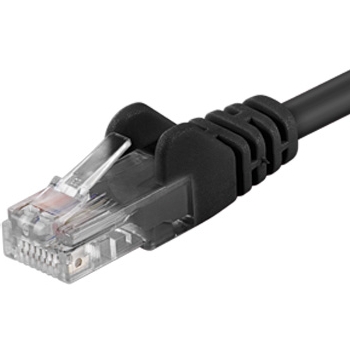 Kabllo PremiumCord Patch UTP, RJ45-RJ45, CAT6, 1m, e zezë