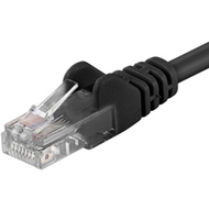 Kabllo PremiumCord Patch UTP, RJ45-RJ45, CAT6, 1m, e zezë