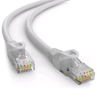 Kabllo C-TECH patchcord Cat6e, UTP, 5m, e bardhë