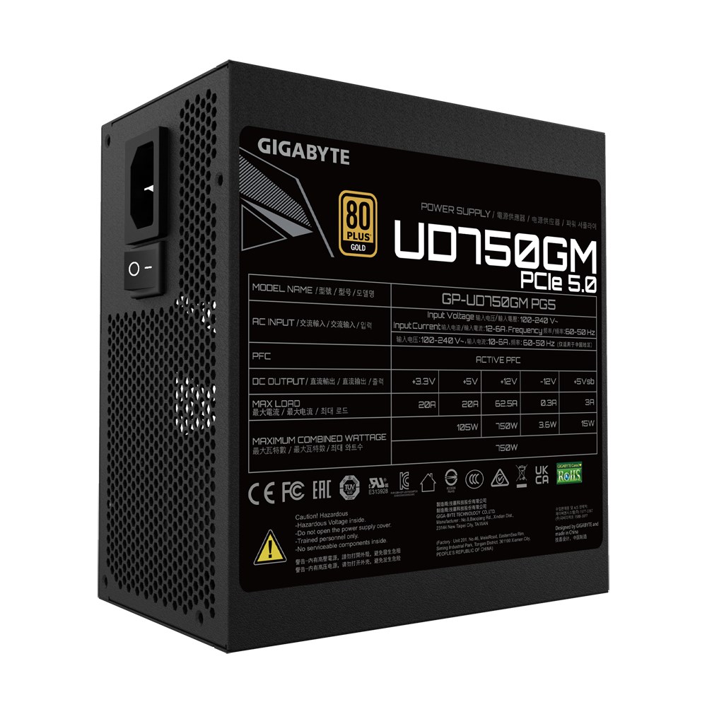 Furnizues me energji Gigabyte UD750GM PG5, 750W, i zi