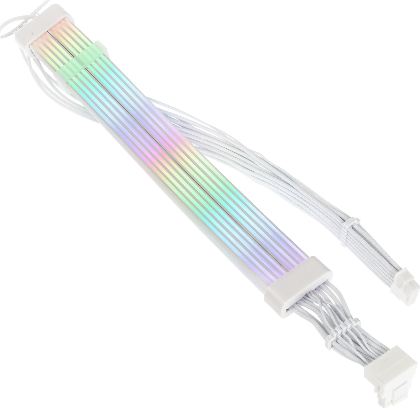 Kabllo zgjatëse Kolink Umbra Radiant ARGB, 12V 2x6 në 12V 2x6, 70 cm, e bardhë