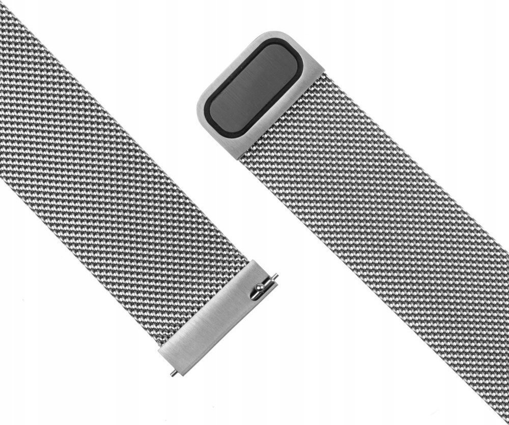Rrip metalik FIXED Mesh Strap 20mm, i argjendtë
