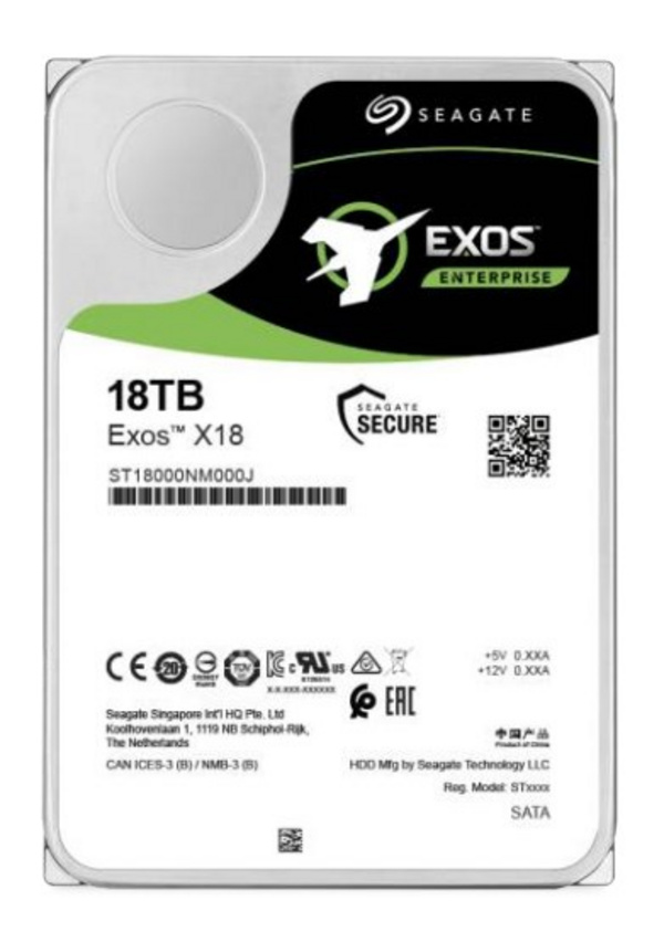 Hard disk Seagate Exos X18, 18TB, 3.5", 7200RPM, 256MB Cache, i zi