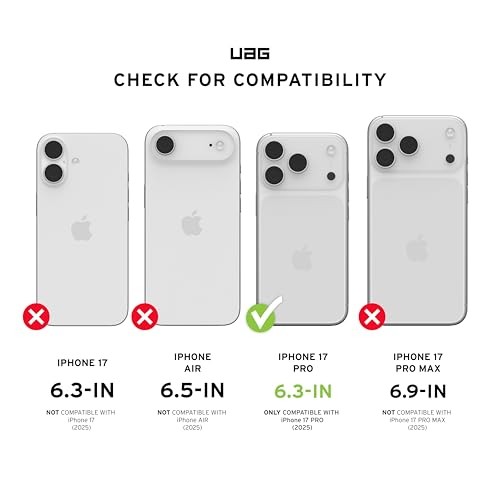 Këse telefoni URBAN ARMOR GEAR UAG Pathfinder për iPhone 17 Pro, MagSafe, transparente me rrip dore