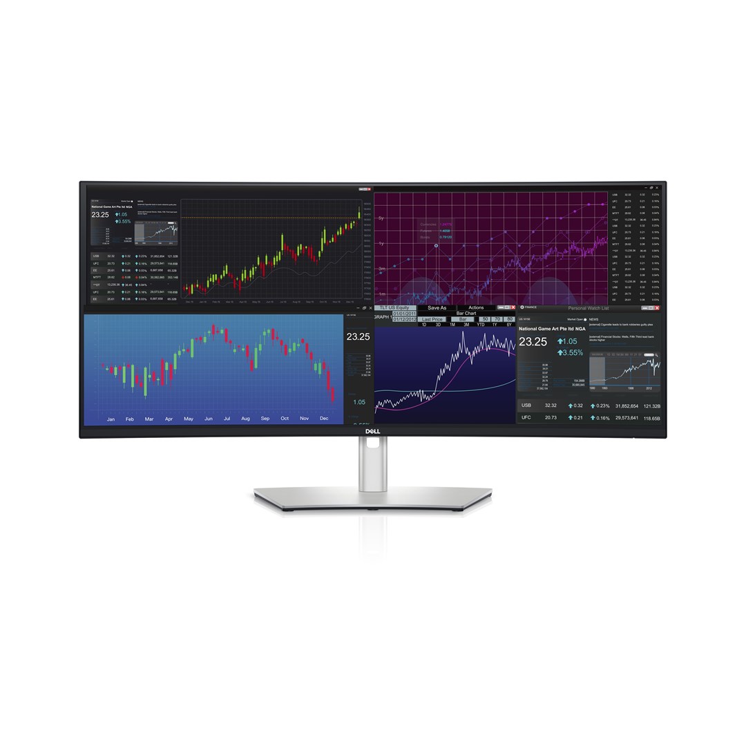Монитор DELL UltraSharp U3824DW, 37.5\", WQHD+, 8ms, сребрен
