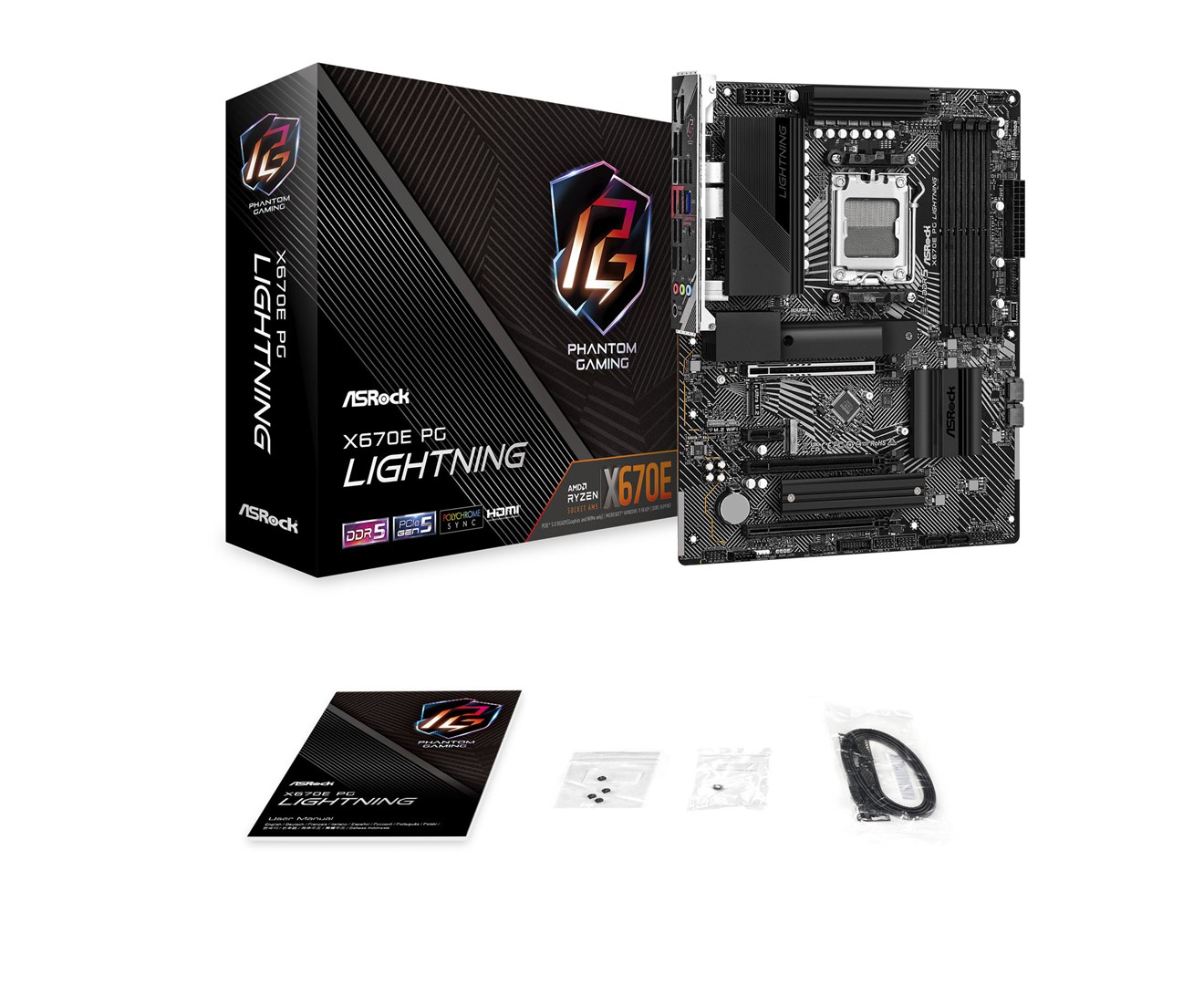 Pllakë amë Asrock X670E PG Lightning AMD X670 Socket AM5 ATX