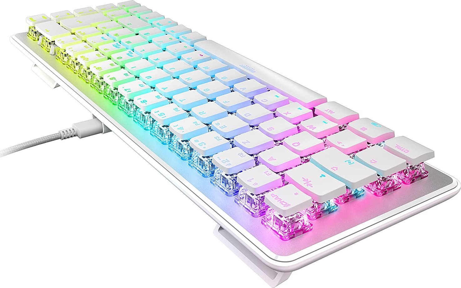 Tastierë gaming Roccat Vulcan II Mini AIMO, optiko mekanike Titan II Optical Red, 65%, e zezë