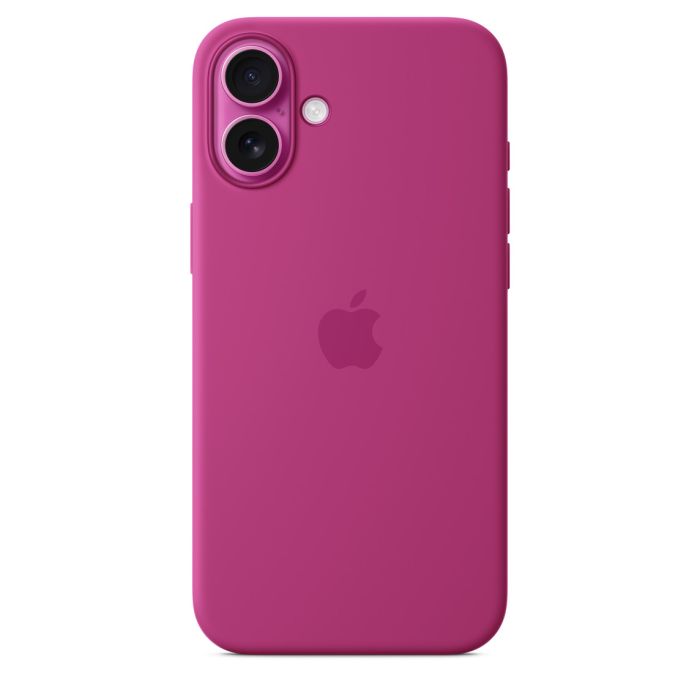 Apple iPhone 16 Plus Silicone Case with MagSafe, Fuchsia (Seasonal)