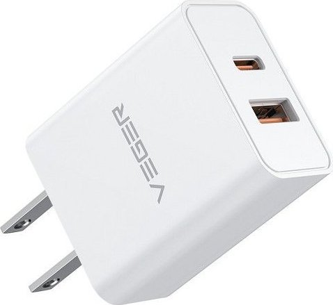 Karikues muri Veger VLS302U, 30W, PD QC3.0, i bardhë