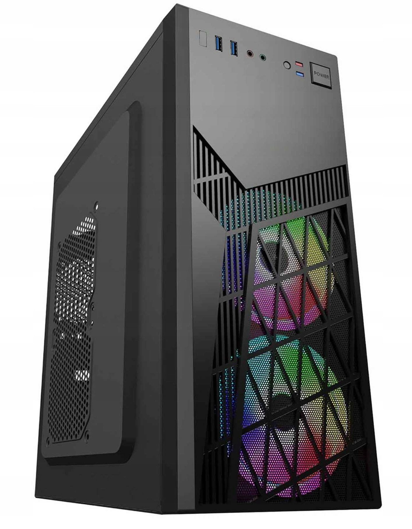 Куќиште за компјутер Eurocase ML N6-560B, Mid Tower, ATX, со ARGB