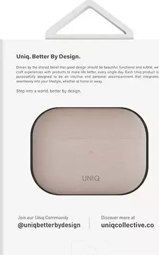 Mbulesë silikoni Uniq Lino për Apple AirPods Pro 2, me futje kundër rrëshqitjes, rozë