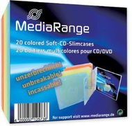 Kuti për disqe MediaRange BOX37 Slimline, 1 disk, shumëngjyrëshe