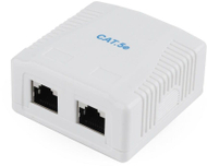 Prizë Gembird, 2xRJ45, 5e, e bardhë Prizë Gembird, 2xRJ45, 5e, e bardhë