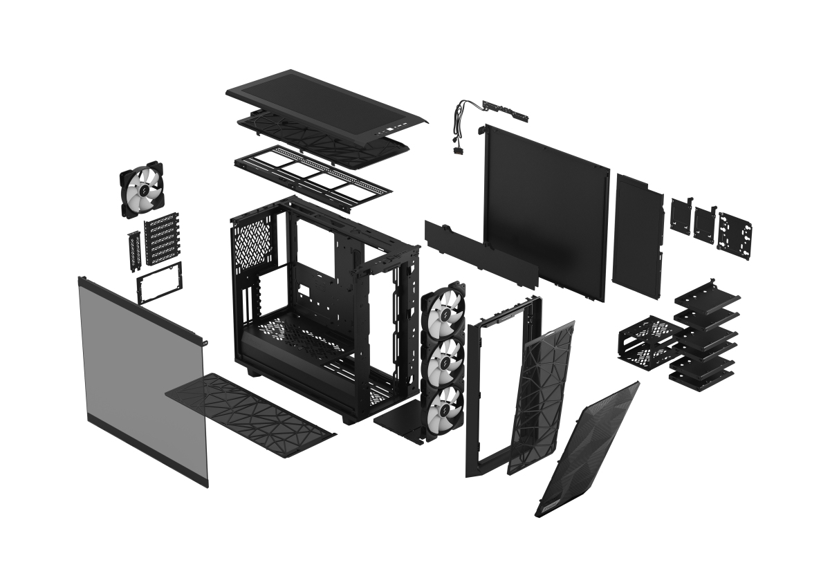 Kasë për PC Fractal Design Meshify 2 RGB, e zezë