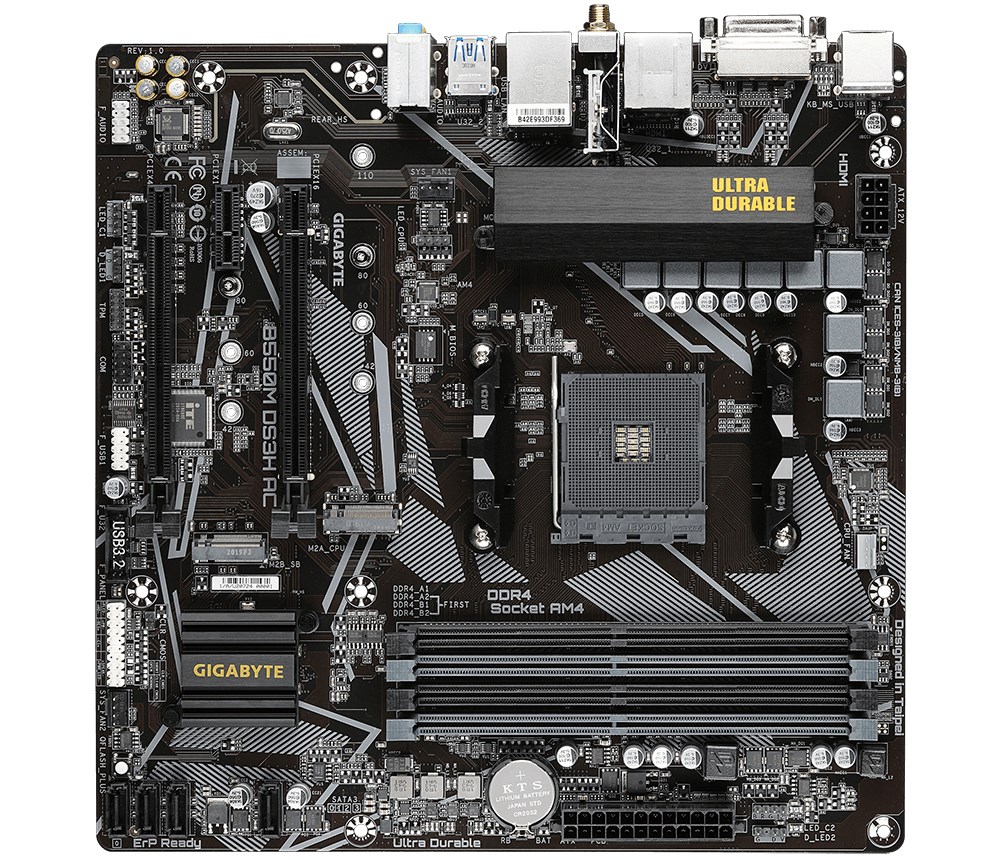 Pllakë amë Gigabyte B550M DS3H Socket AM4 micro ATX AMD  B550