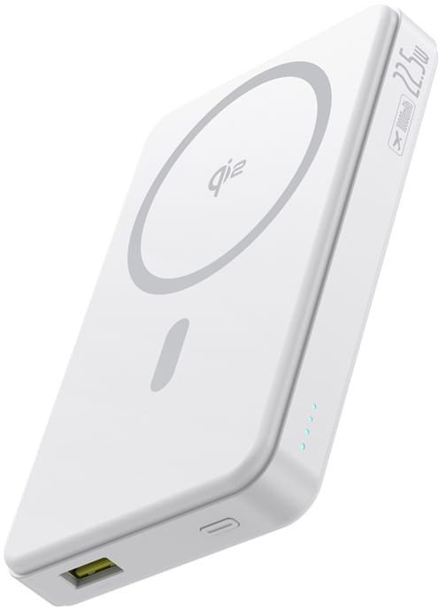 Powerbank Baseus Airpow II, 10000mAh, 22.5W, me Qi2 MagSafe, i bardhë