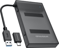 Adapter për disk Graugear G-2603-AC, USB 3.2 Gen 1, 2.5" SATA SSD HDD, i zi