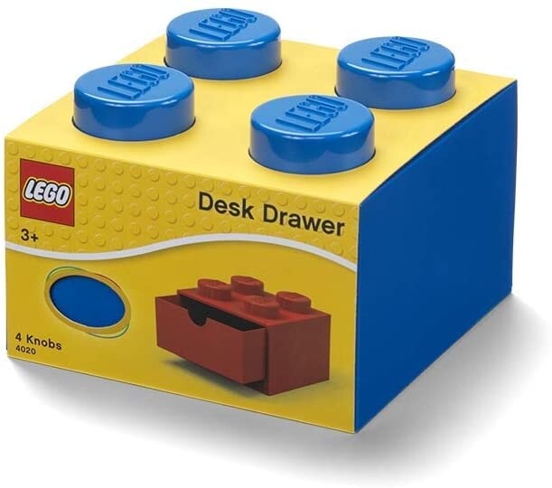 Kuti tavoline me sirtar LEGO, e kaltër