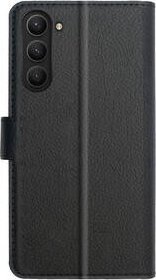 Mbulesë XQISIT Slim Wallet për Samsung Galaxy S23, mbrojtje portofol, mbyllje magnetike, e zezë