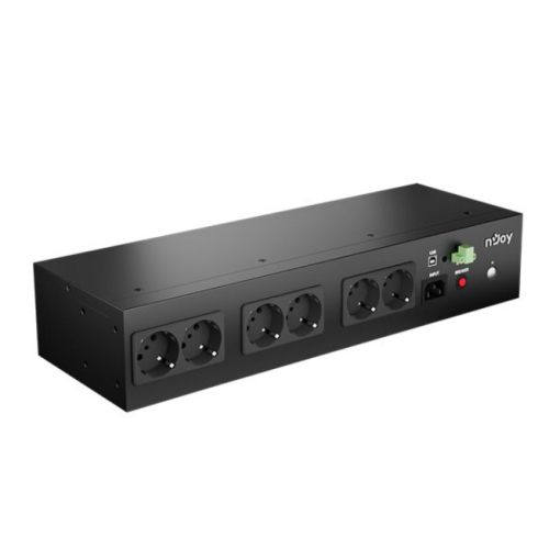 UPS NJOY Theron 800, 800VA 480W, 8 porta Schuko, njëfazësh