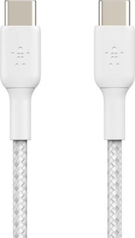Belkin BoostCharge плетен USB-C на USB-C кабел, 60W, 1 m, 3.3 ft