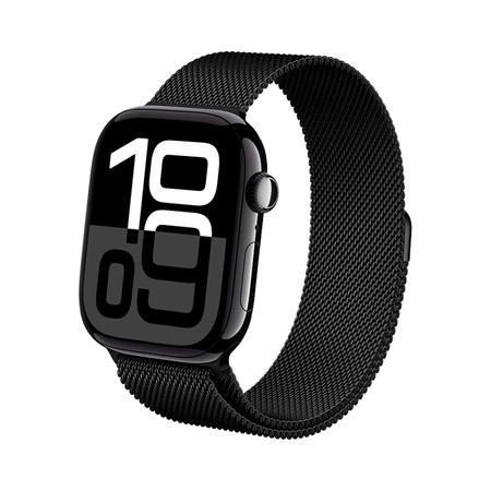 Rrip çeliku Crong Milano për Apple Watch Series 1/5, 38/40mm, i zi