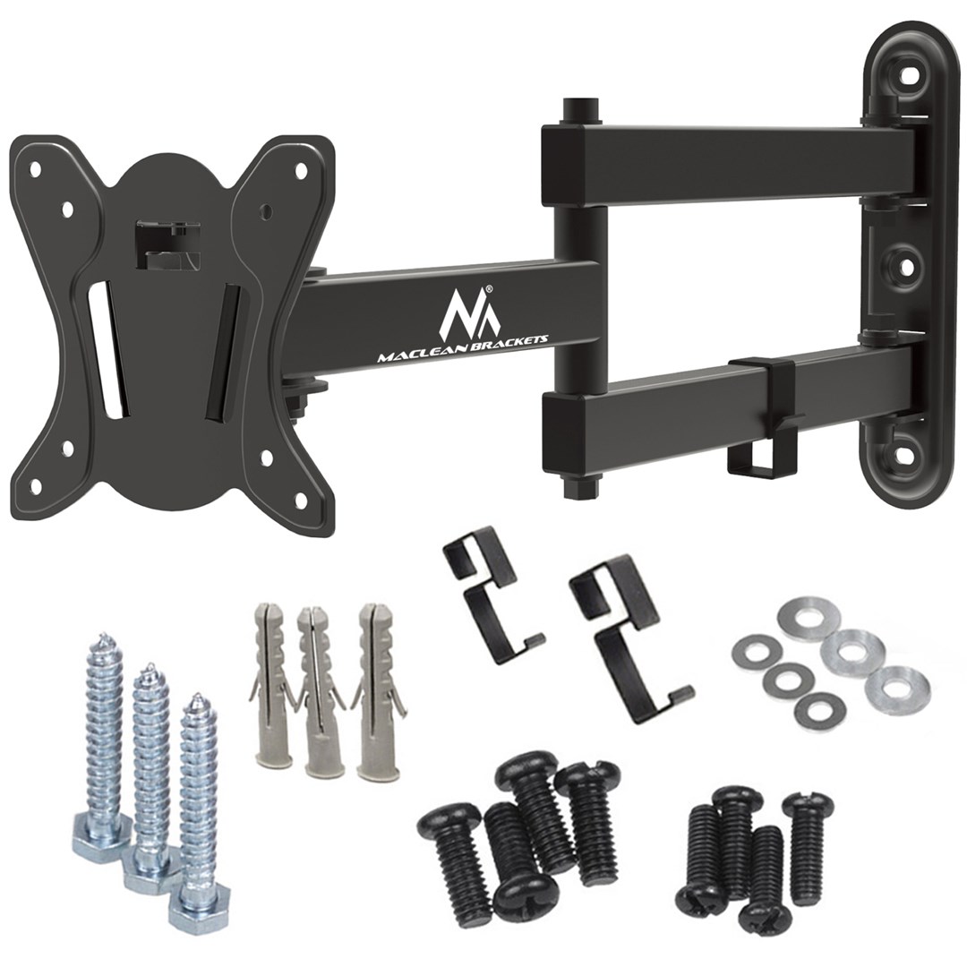 Mbajtëse muri për TV Maclean MC-417, 13-32", 30kg, e zezë