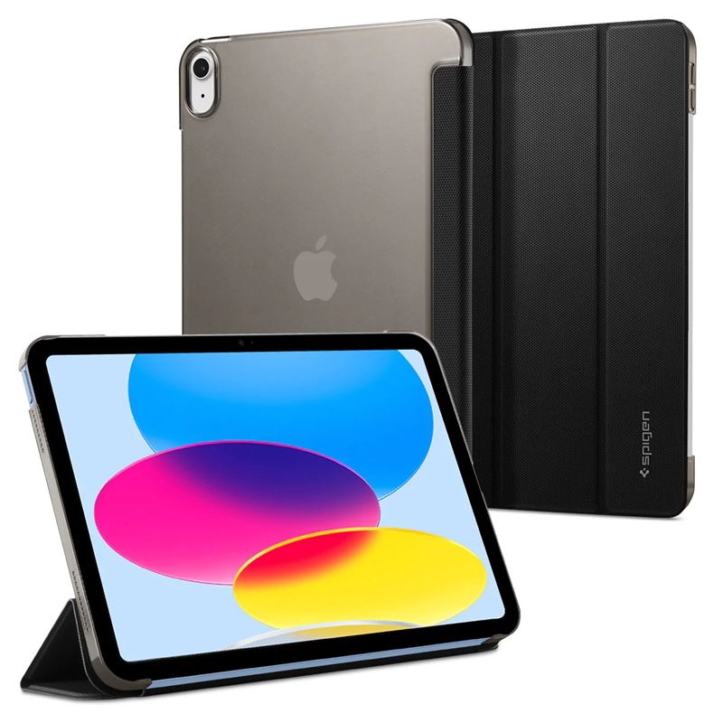 Mbrojtëse për tablet iPad 10.9" 2022 Spigen Liquid Air Folio, e zezë