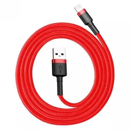 Kabllo Baseus, USB A / Lightning, 2 m, e kuqe