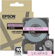 Kuti etiketa Epson LK-4PAS, 12mm, gri dhe rozë