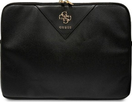 Futrollë laptopi Guess Triangle 4G, 14", për MacBook, e zezë
