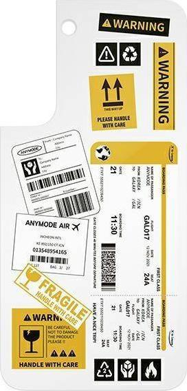 Pllakë dekoruese Samsung GP-TOU021AMIWW, për Galaxy S22 Frame Cover, motiv Monsters Inc, e bardhë