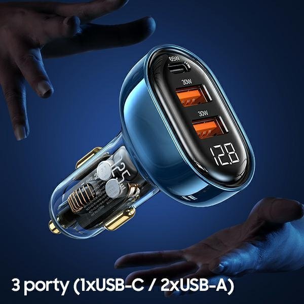 Karikues makine Usams US-CC158, 2x USB-A 1x USB-C, 3A, i zi