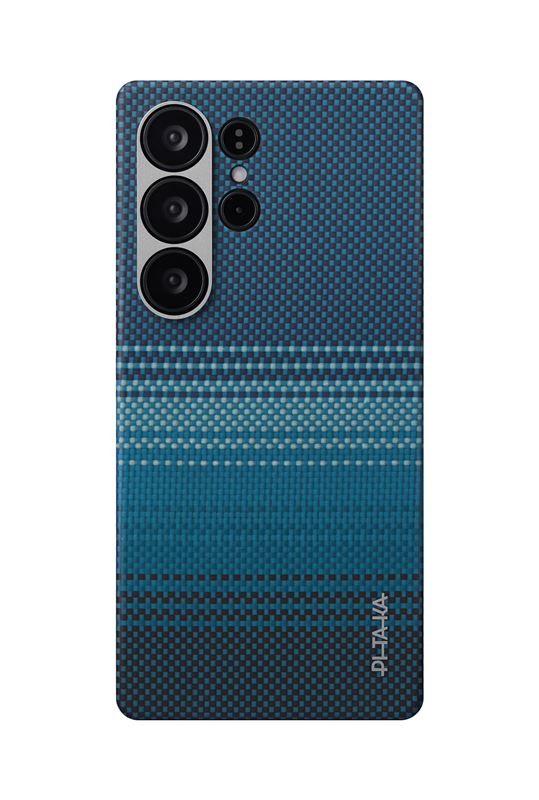 Mbrojtëse PITAKA Tactile Woven për Samsung Galaxy S25 Ultra, e kaltër