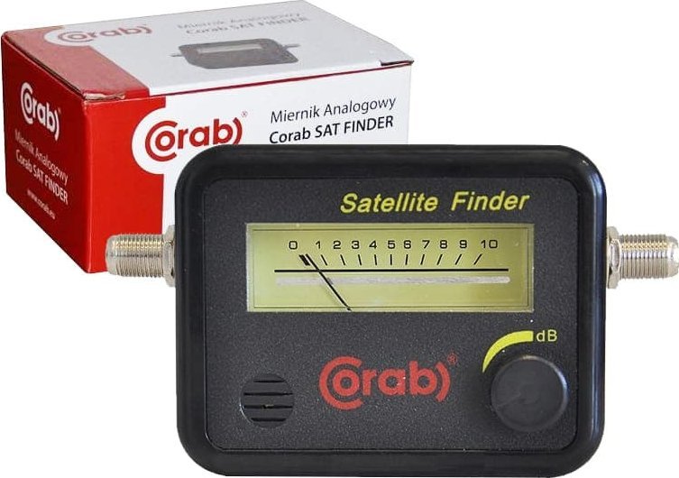 Matës sinjali satelitor Corab Sat Finder HD, për antenë satelitore, pa bateri, i zi