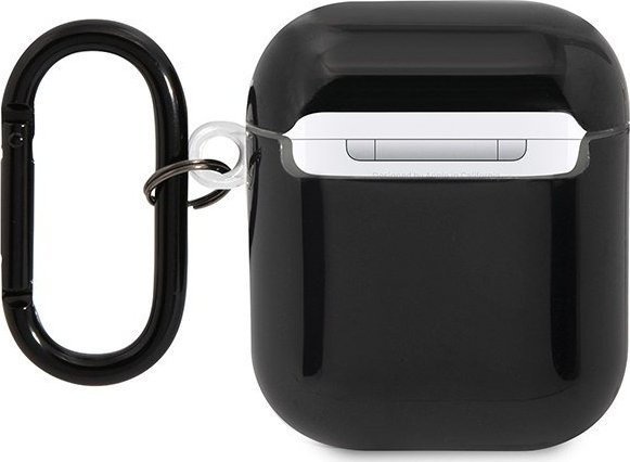 Mbulesë BMW BMA222SWTK për AirPods 1/2, TPU, dizajn me vija shumëngjyrëshe, e zezë