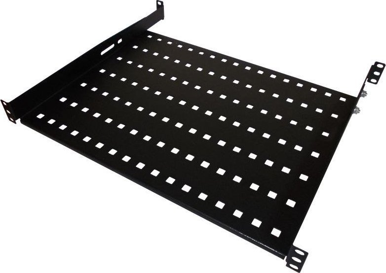 Rafte fikse për kabinet rrjeti Alantec SA P 19 1U 350, 1U, thellësi 350mm, e zezë