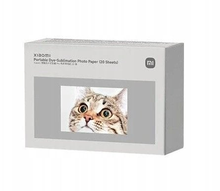 Letra fotografike Xiaomi Portable Dye Sublimation, 2x3", 20 fletë, e bardhë