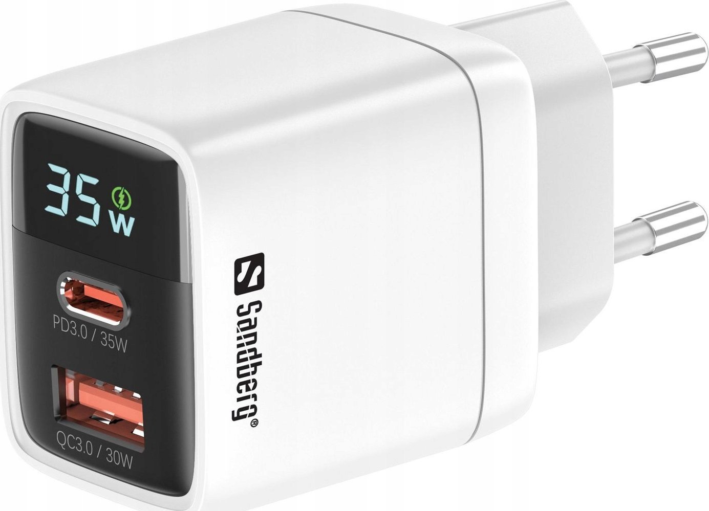 Karikues Sandberg 2in1, 35W, 1x USB C, 1x USB A