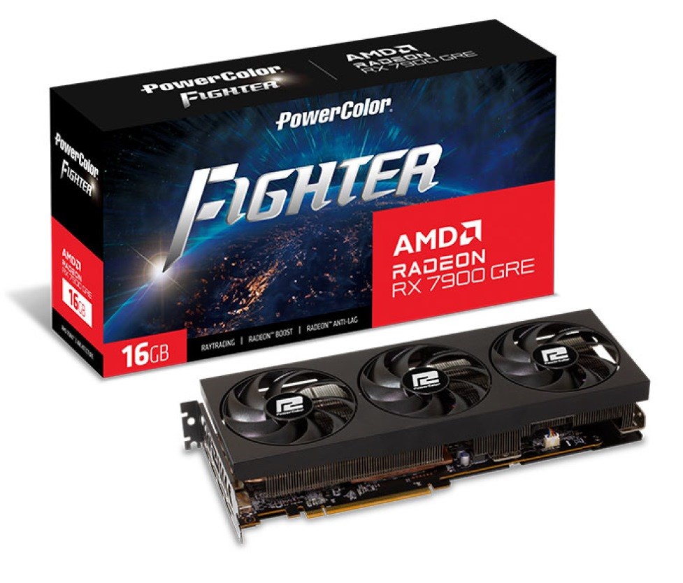 Kartë grafike PowerColor AMD Radeon RX 7900 GRE, OC, 16 GB GDDR6