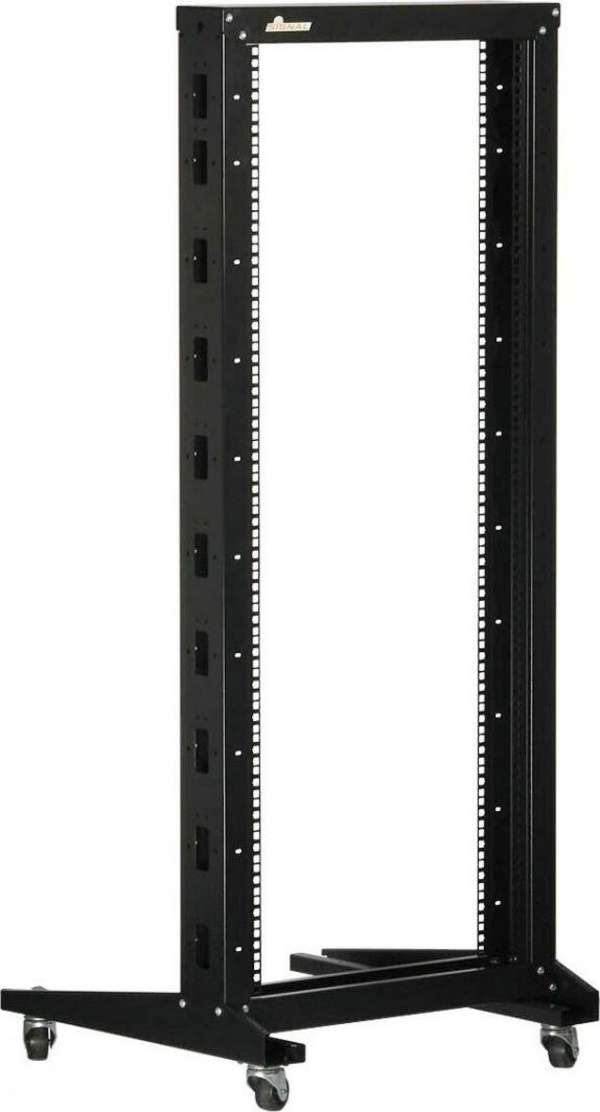 Kabinet rrjeti Delta Standing 19", 29U, me rrota, i zi