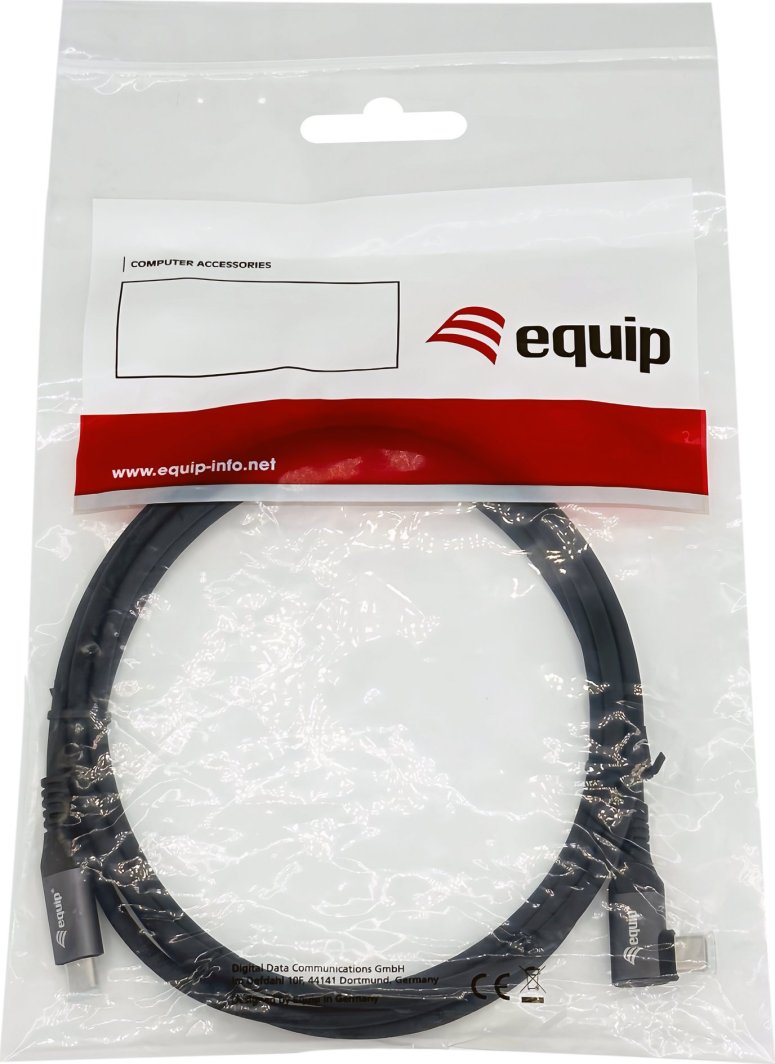 Kabllo USB C në C Equip, 2m, 100W, me kënd 90°, me çip Emark