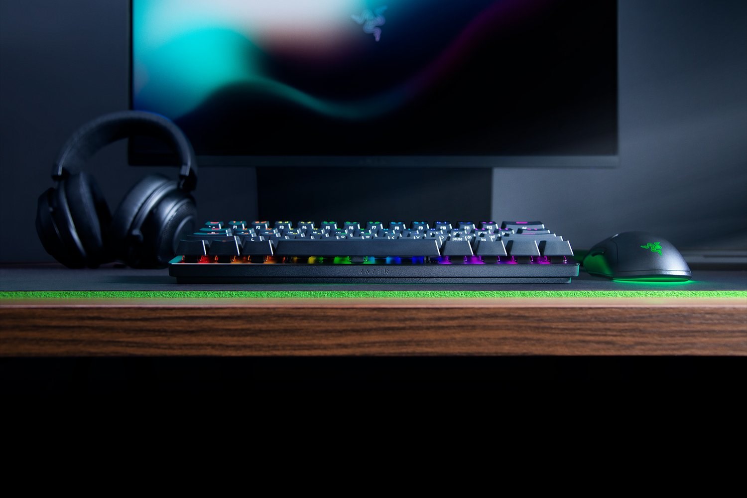 Tastierë për lojëra Razer Huntsman Mini SWE, Purple Switch, RGB, e zezë
