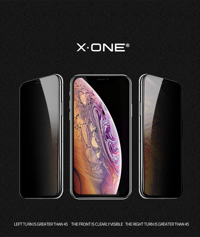 Заштитно стакло Partner Tele.com X-ONE Full Cover, за iPhone 11 Pro, приватност, црно