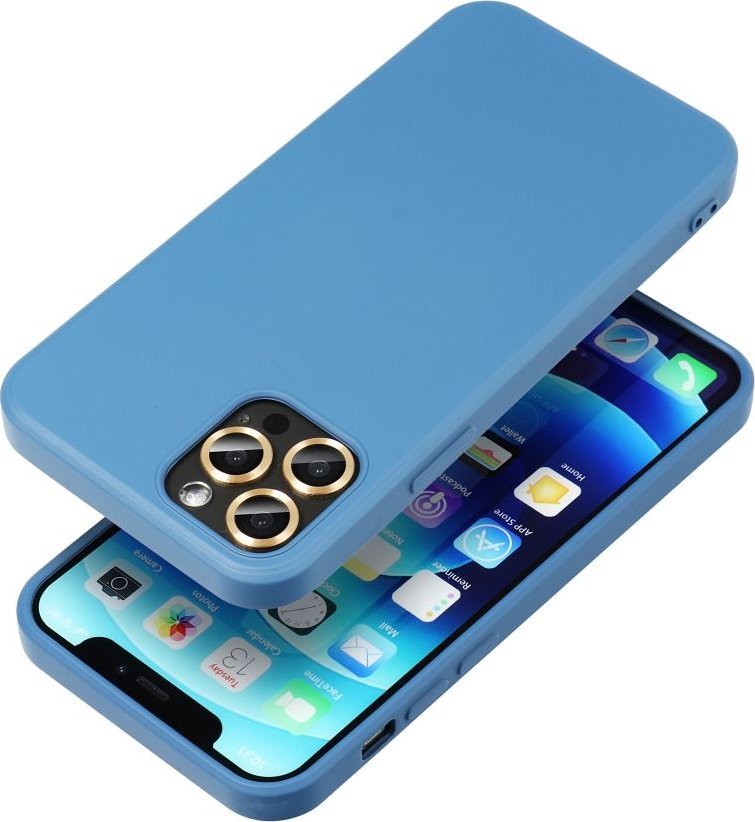 Futera silikoni Futera për iPhone 16 Pro, mbrojtëse, blu