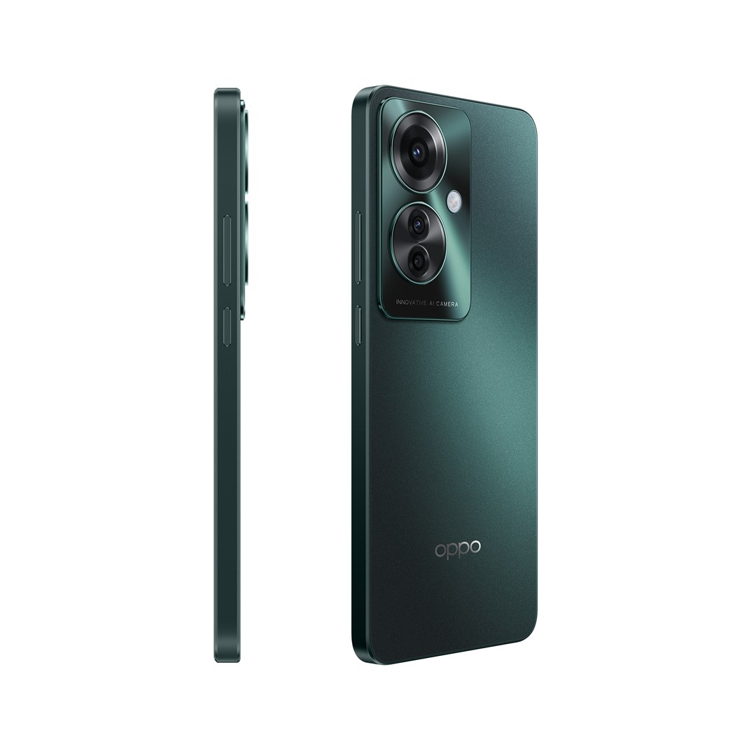 Celular Oppo Reno11 F 5G, 6.7", 256GB, 8GB RAM, Dimensity 7050, i gjelbër