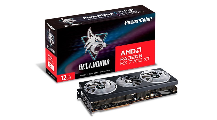 Kartë grafike PowerColor AMD Radeon RX 7700 XT, OC, 12 GB GDDR6
